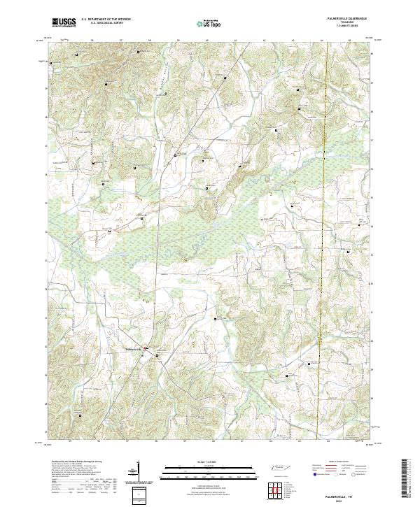 Palmersville topographic map thumbnail