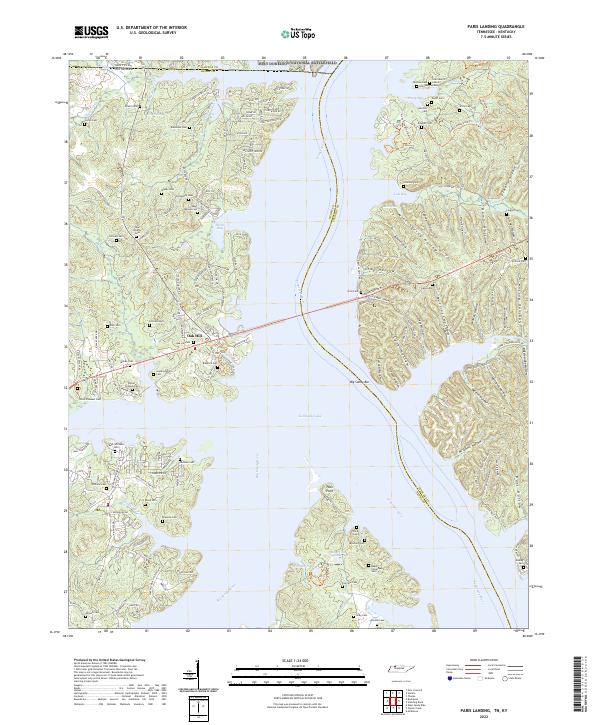 Paris Landing 2022 topographic map thumbnail