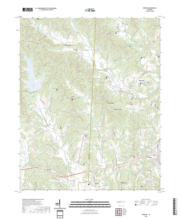 Parsons 2022 topographic map thumbnail
