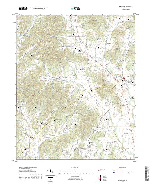 Petersburg topographic map thumbnail