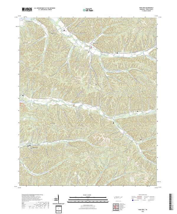 Pine View 2022 topographic map thumbnail