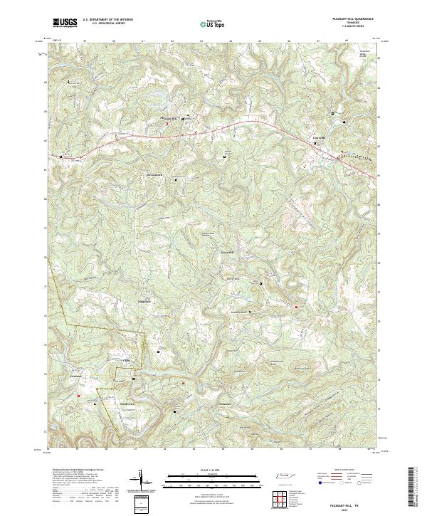 Pleasant Hill topographic map thumbnail