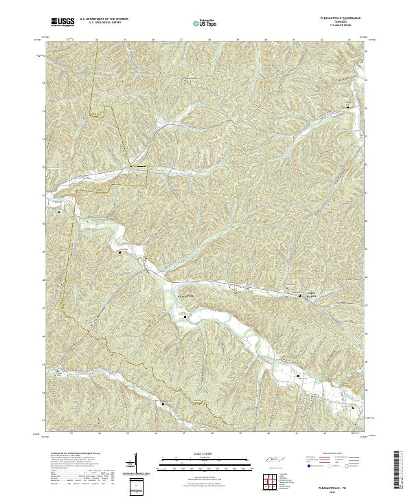Pleasantville topographic map thumbnail