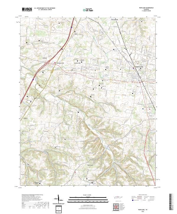 Portland 2022 topographic map thumbnail