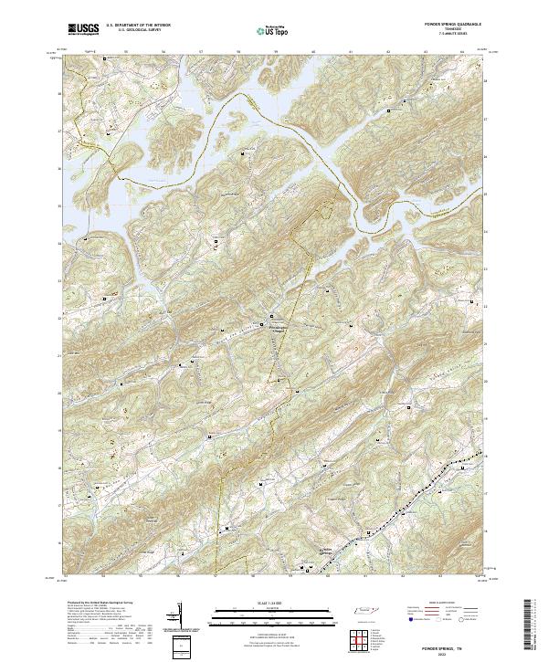 Powder Springs topographic map thumbnail