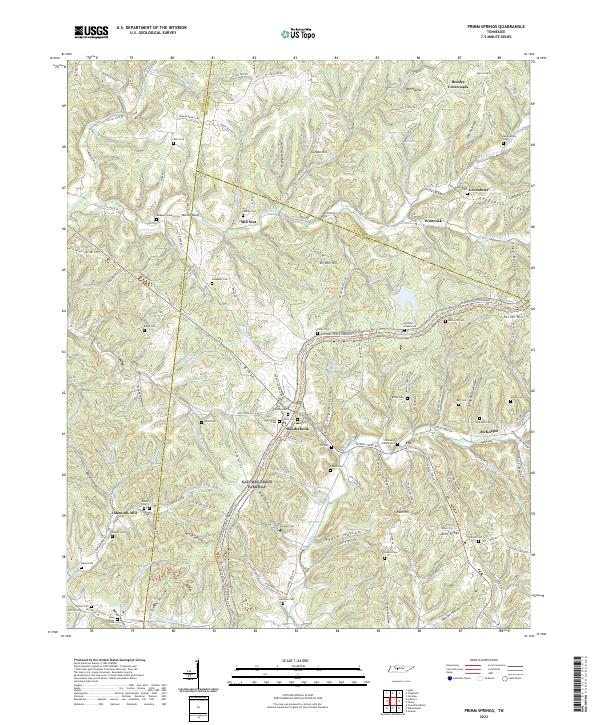 Primm Springs topographic map thumbnail