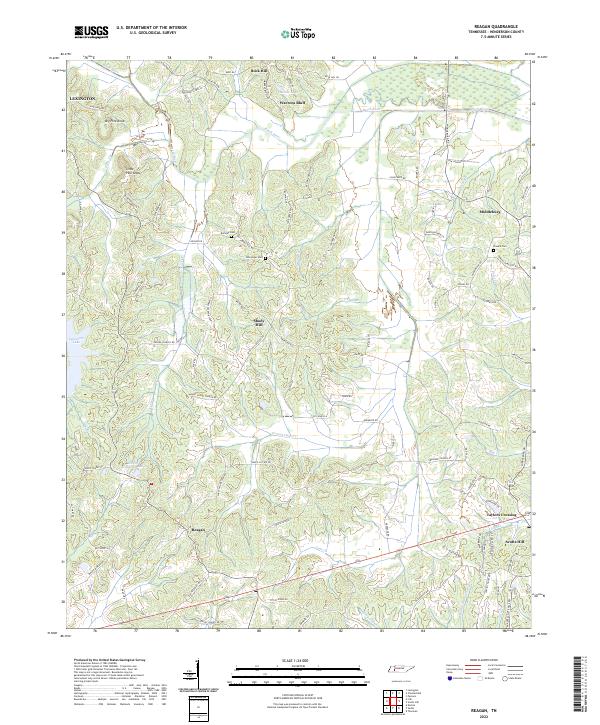 Reagan topographic map thumbnail