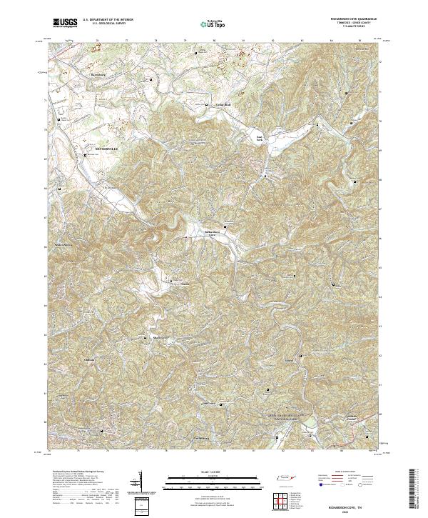 Richardson Cove topographic map thumbnail