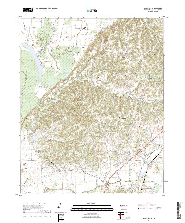 Ripley North topographic map thumbnail