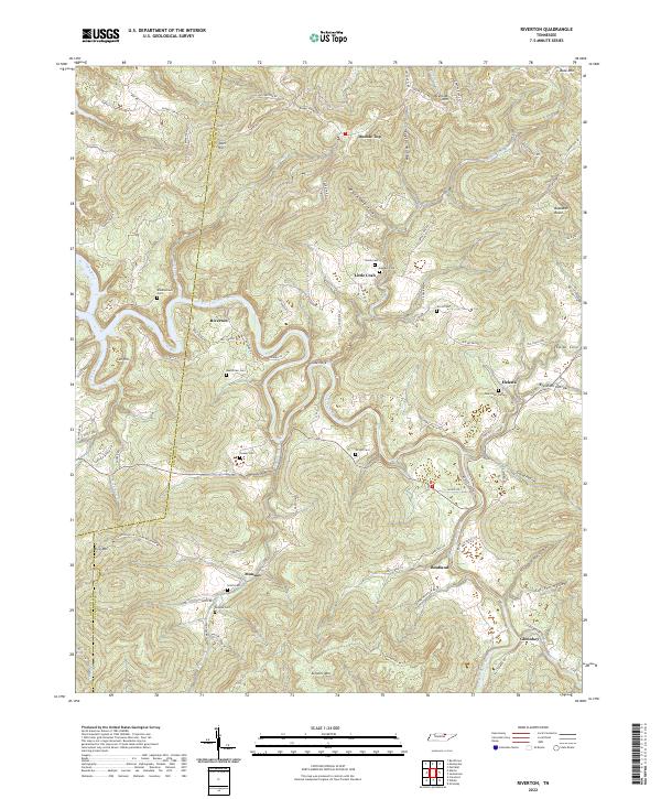 Riverton 2022 topographic map thumbnail