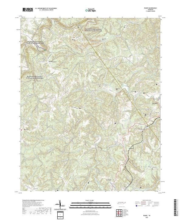 Rugby topographic map thumbnail