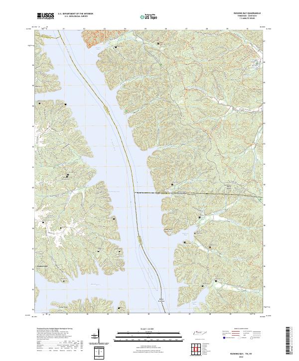 Rushing Bay topographic map thumbnail