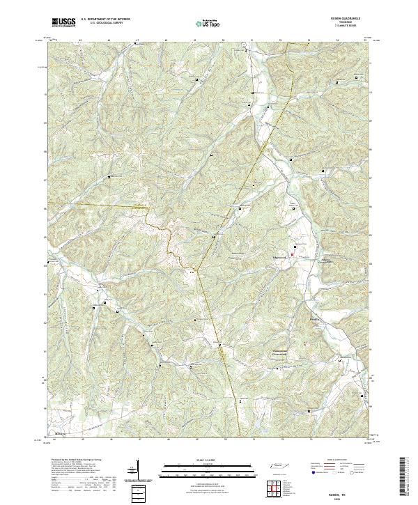 Ruskin 2022 topographic map thumbnail