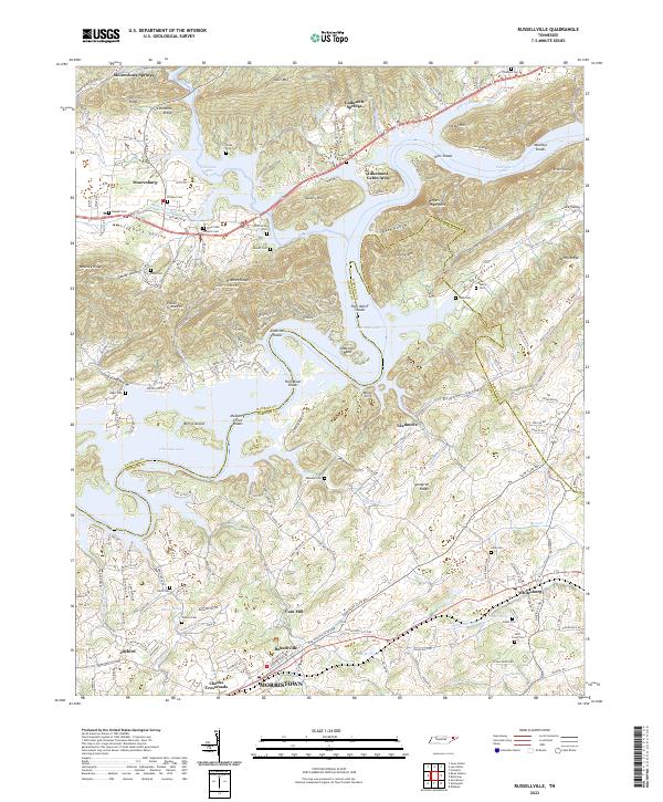 Russellville 2022 topographic map thumbnail