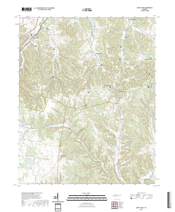 Sandy Hook 2022 topographic map thumbnail