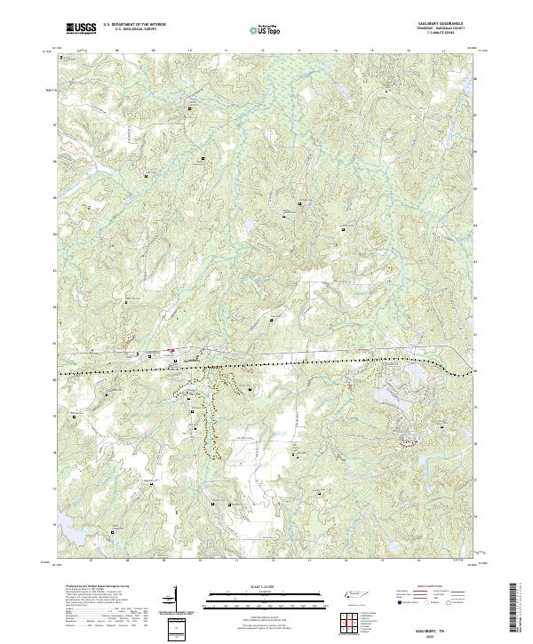 Saulsbury topographic map thumbnail