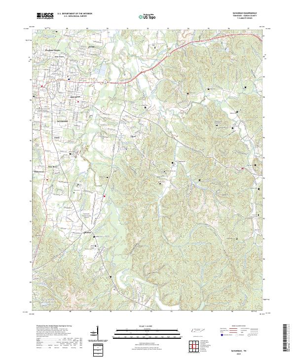 Savannah 2023 topographic map thumbnail