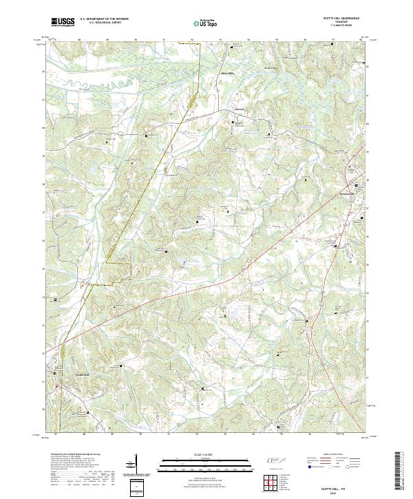 Scotts Hill topographic map thumbnail