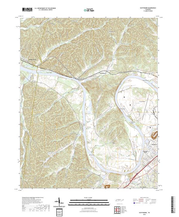 Scottsboro topographic map thumbnail
