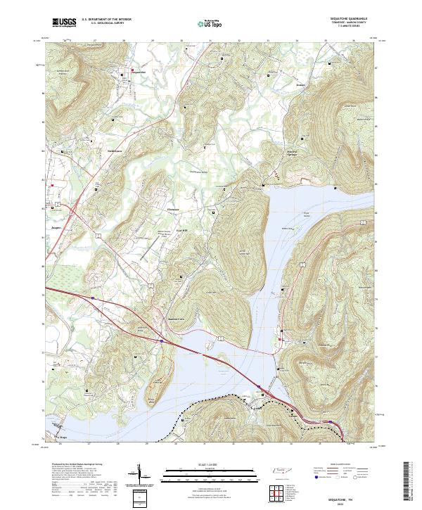 Sequatchie 2022 topographic map thumbnail