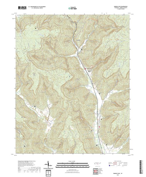 Sinking Cove topographic map thumbnail