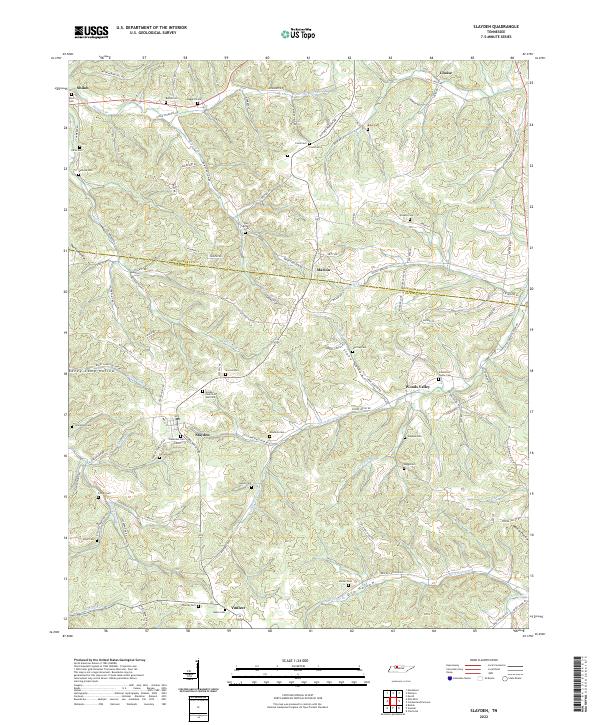 Slayden topographic map thumbnail