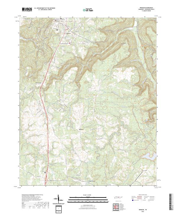 Spencer 2022 topographic map thumbnail