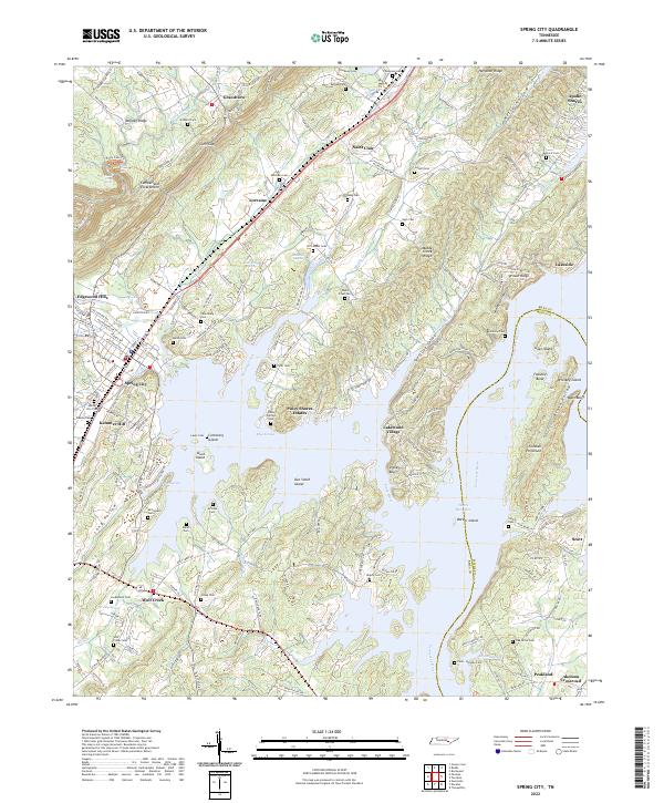 Spring City topographic map thumbnail