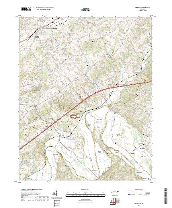 Springvale 2022 topographic map thumbnail