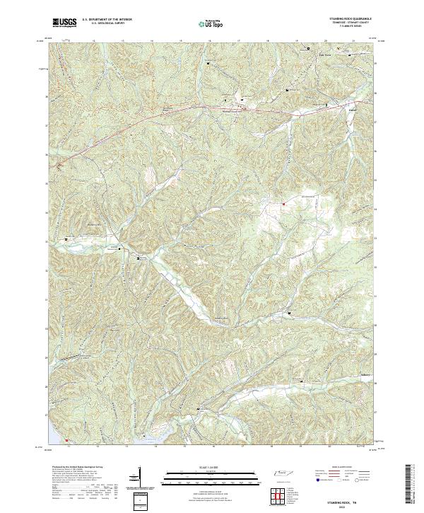 Standing Rock topographic map thumbnail
