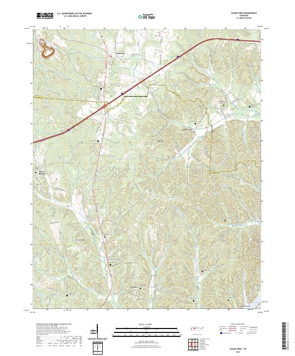 Sugar Tree topographic map thumbnail