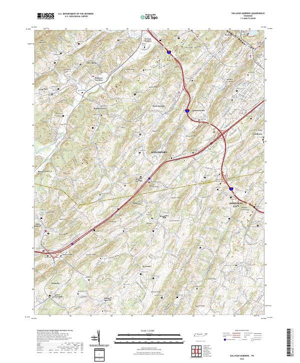 Sullivan Gardens 2022 topographic map thumbnail