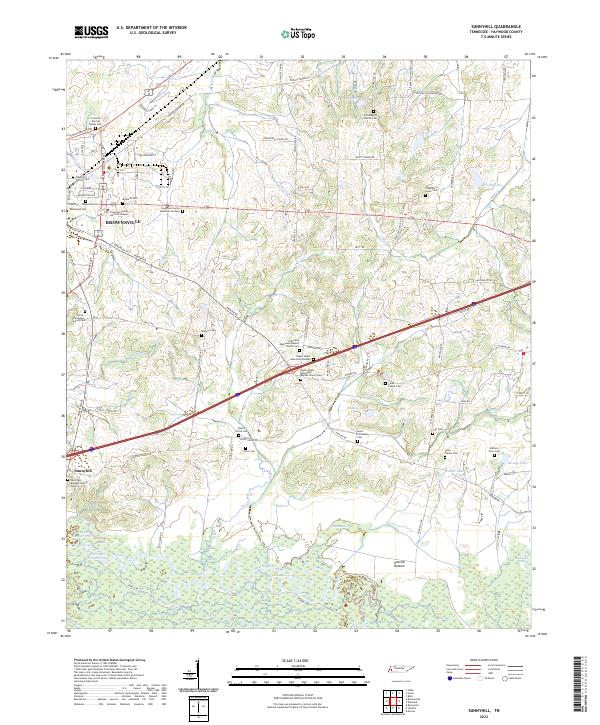 Sunnyhill topographic map thumbnail
