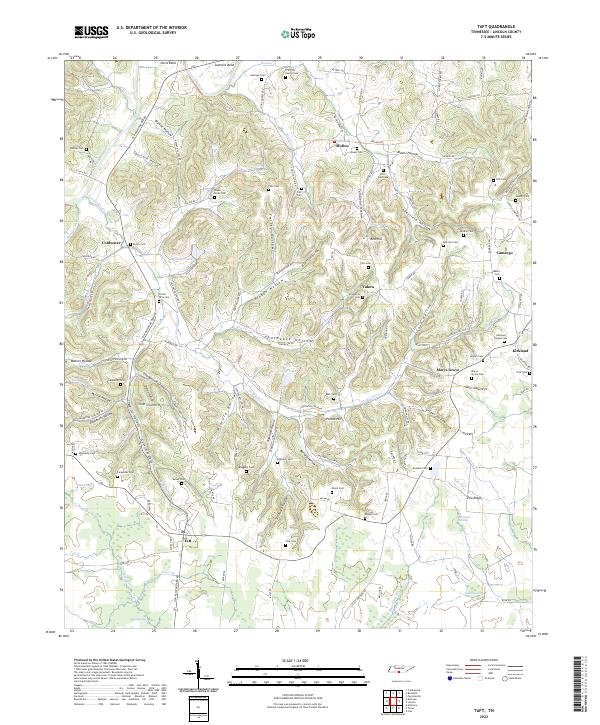 Taft 2022 topographic map thumbnail