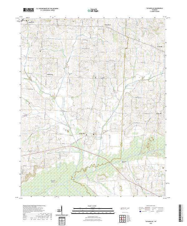 Tatumville topographic map thumbnail