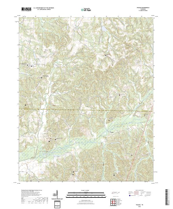 Teague 2022 topographic map thumbnail
