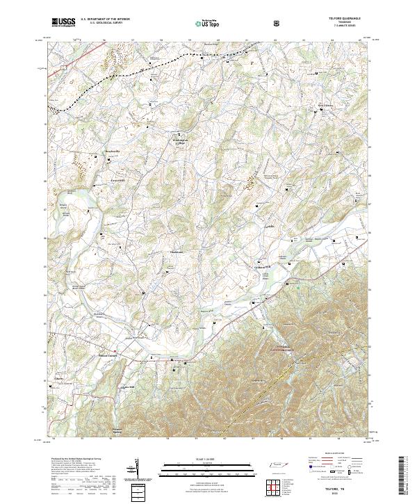 Telford topographic map thumbnail