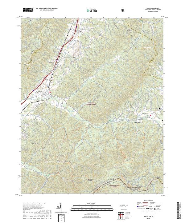 Unicoi 2022 topographic map thumbnail