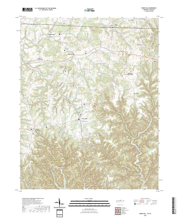 Union Hill 2022 topographic map thumbnail