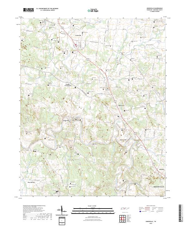 Unionville 2022 topographic map thumbnail