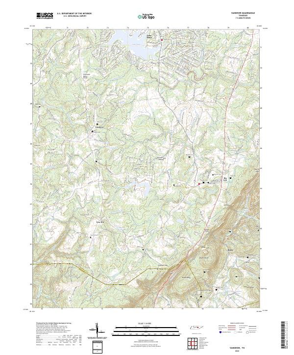 Vandever 2022 topographic map thumbnail