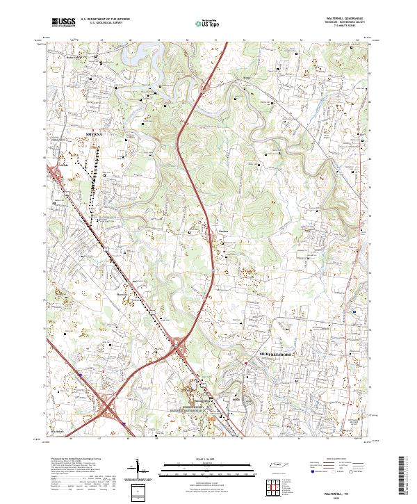 Walterhill topographic map thumbnail