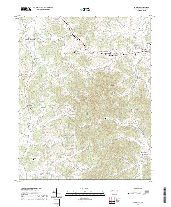Watertown 2022 topographic map thumbnail