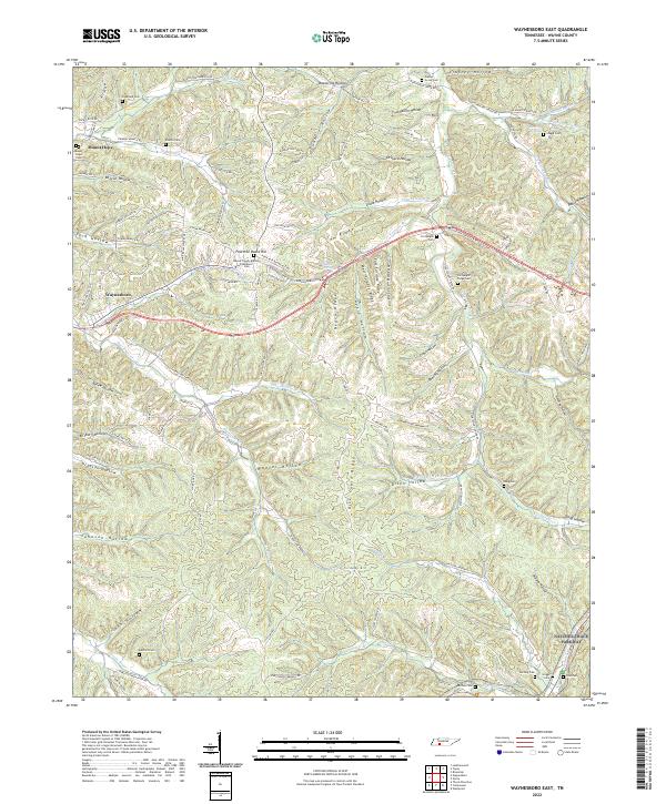 Waynesboro East topographic map thumbnail