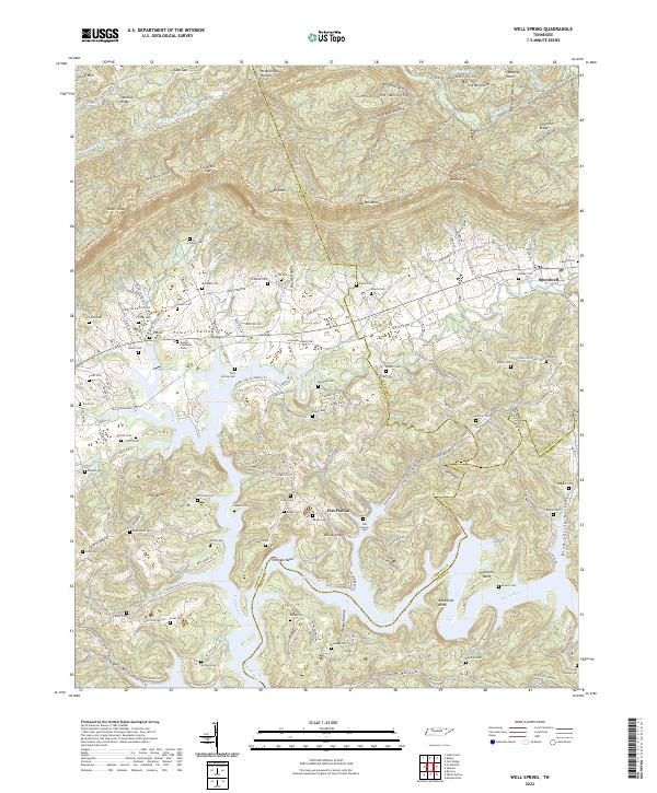 Well Spring 2022 topographic map thumbnail