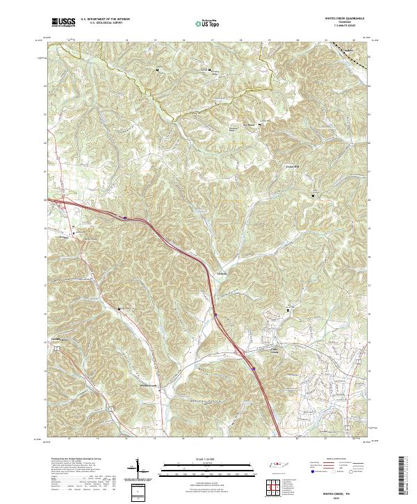 Whites Creek topographic map thumbnail