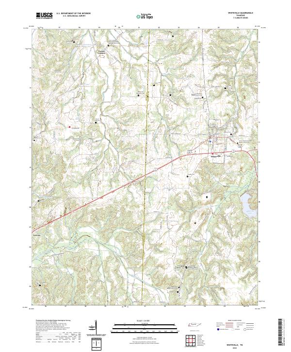 Whiteville 2022 topographic map thumbnail