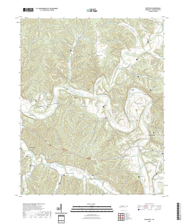 Whitfield topographic map thumbnail