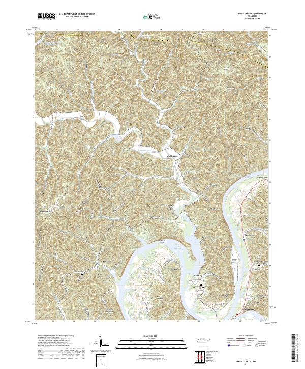 Whitleyville topographic map thumbnail