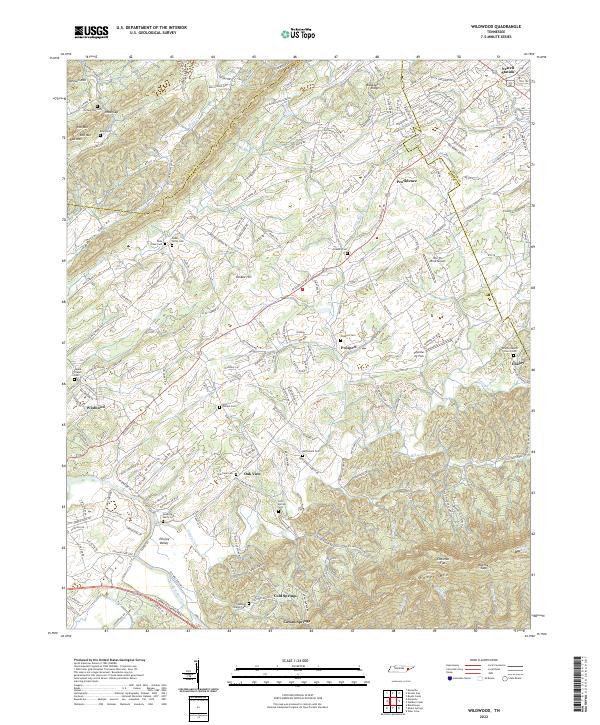 Wildwood 2022 topographic map thumbnail